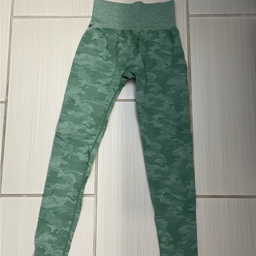 Green Camo Leggings